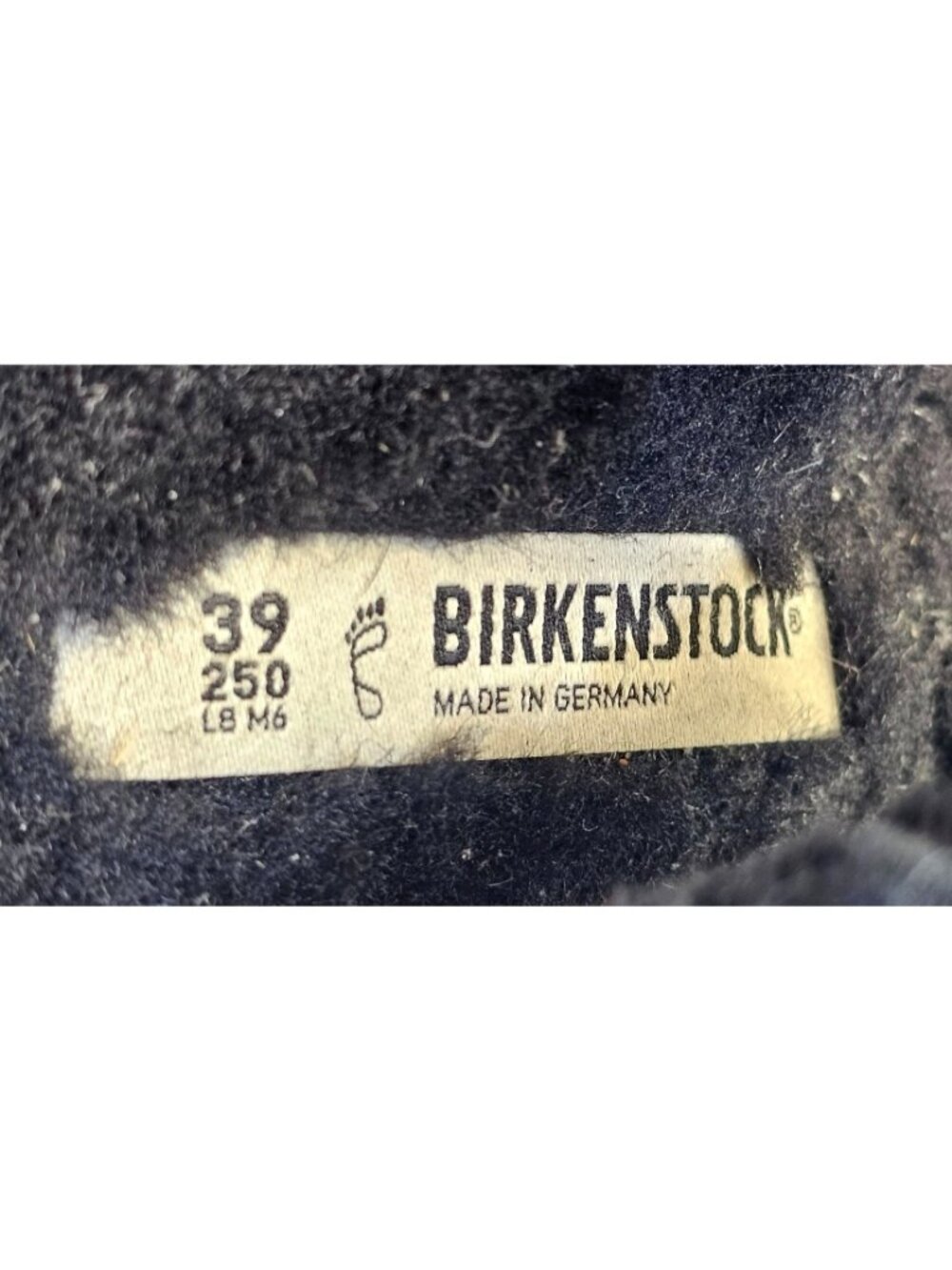 Birkenstock Women's Black Suede Leather Shearling Arizona Sandals Size 8 2706 - Picture 8 of 16
